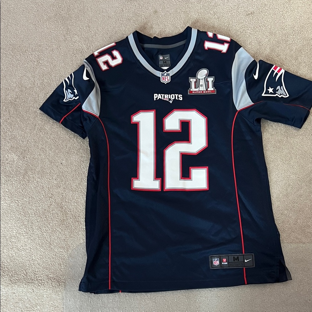 Brandy Melville Navy and Red Jersey